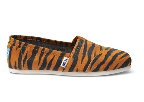 Tiger Print Shoes .